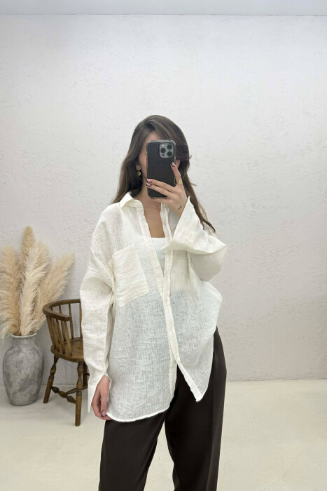 KEMISHE PER FEMRA NE NGJYRE KREM - KLAUDIO FASHION