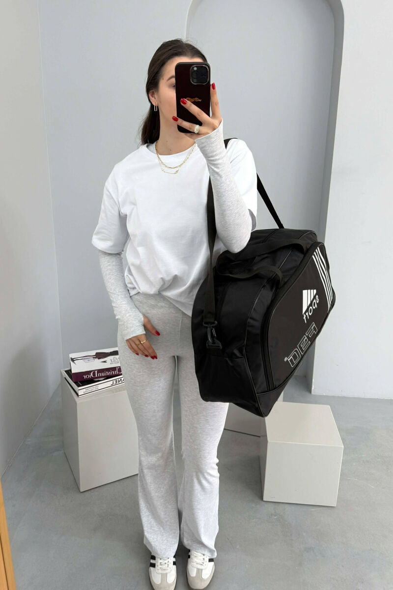 ONE COLOR HANDLE TRAVEL BAG BLACK/ E ZEZE - 4