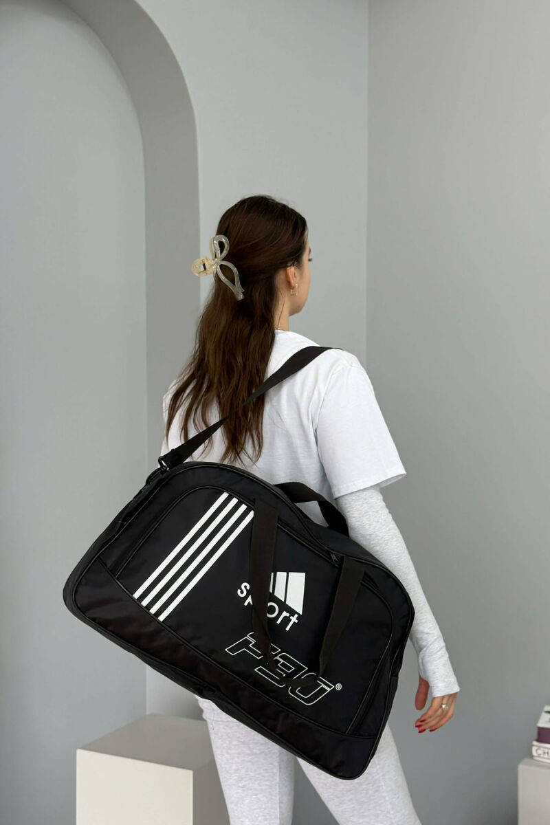 ONE COLOR HANDLE TRAVEL BAG BLACK/ E ZEZE - 5