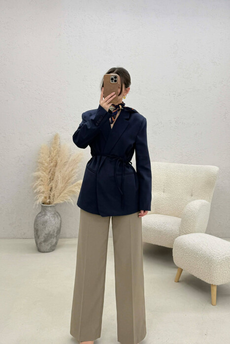 ONE COLOR LACING WOMEN JACKET BLUE/BLU - 3