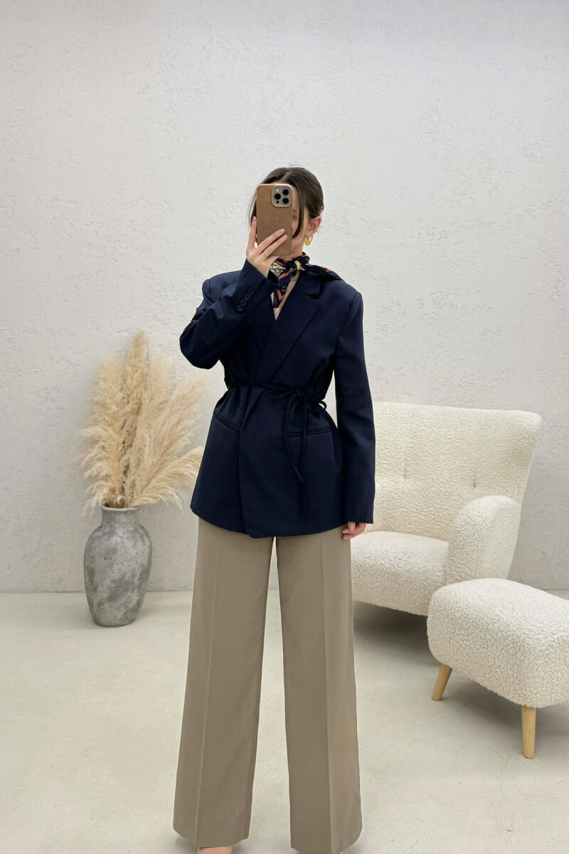 ONE COLOR LACING WOMEN JACKET BLUE/BLU - 3