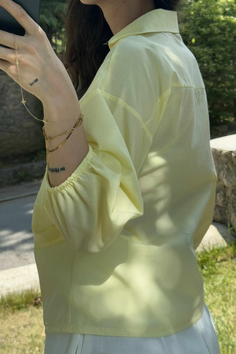 ONE COLOR LACING WOMEN SHIRT YELLOW/E VERDHE - 9