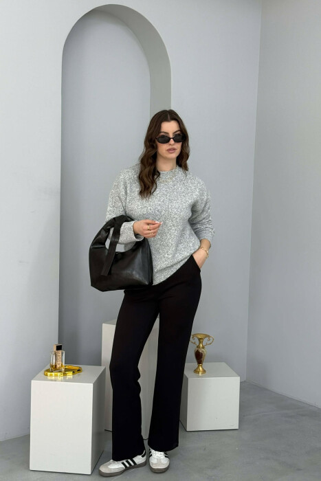 ONE COLOR LEATHER WOMAN BAG BLACK/ E ZEZE - 2