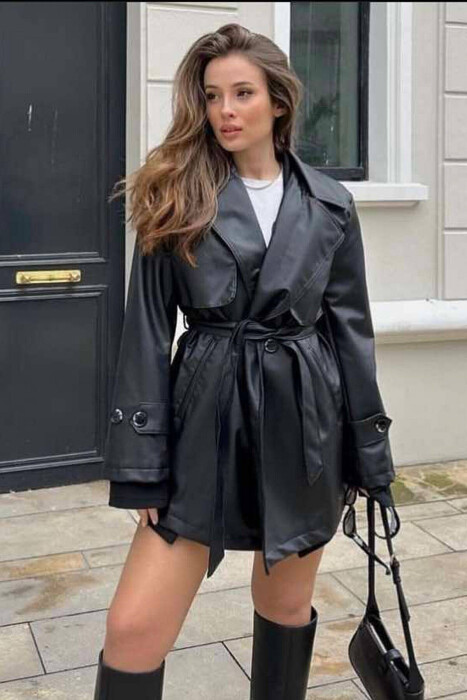 XHAKETË LËKURE PËR FEMRA NË NGJYRËN E ZEZË - KLAUDIO FASHION