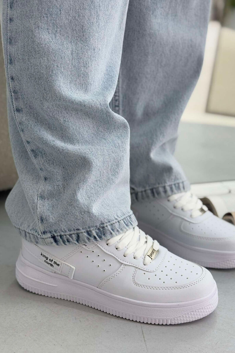 ONE COLOR LITTLE WRITTINGS WOMEN SNEAKERS WHITE-E BARDHE - 7