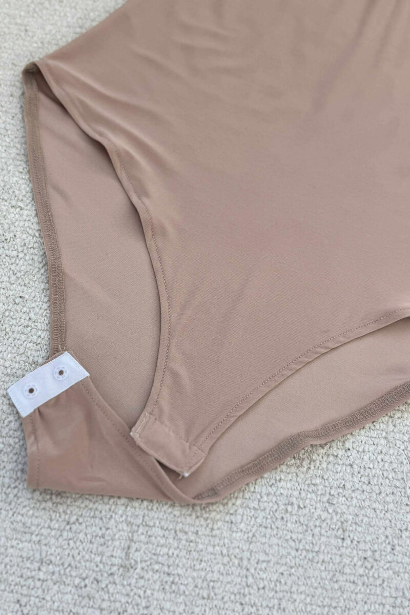 ONE COLOR LONG SLEEVE RIBBON DETAIL WOMEN BODY BEIGE/BEZHE - 5