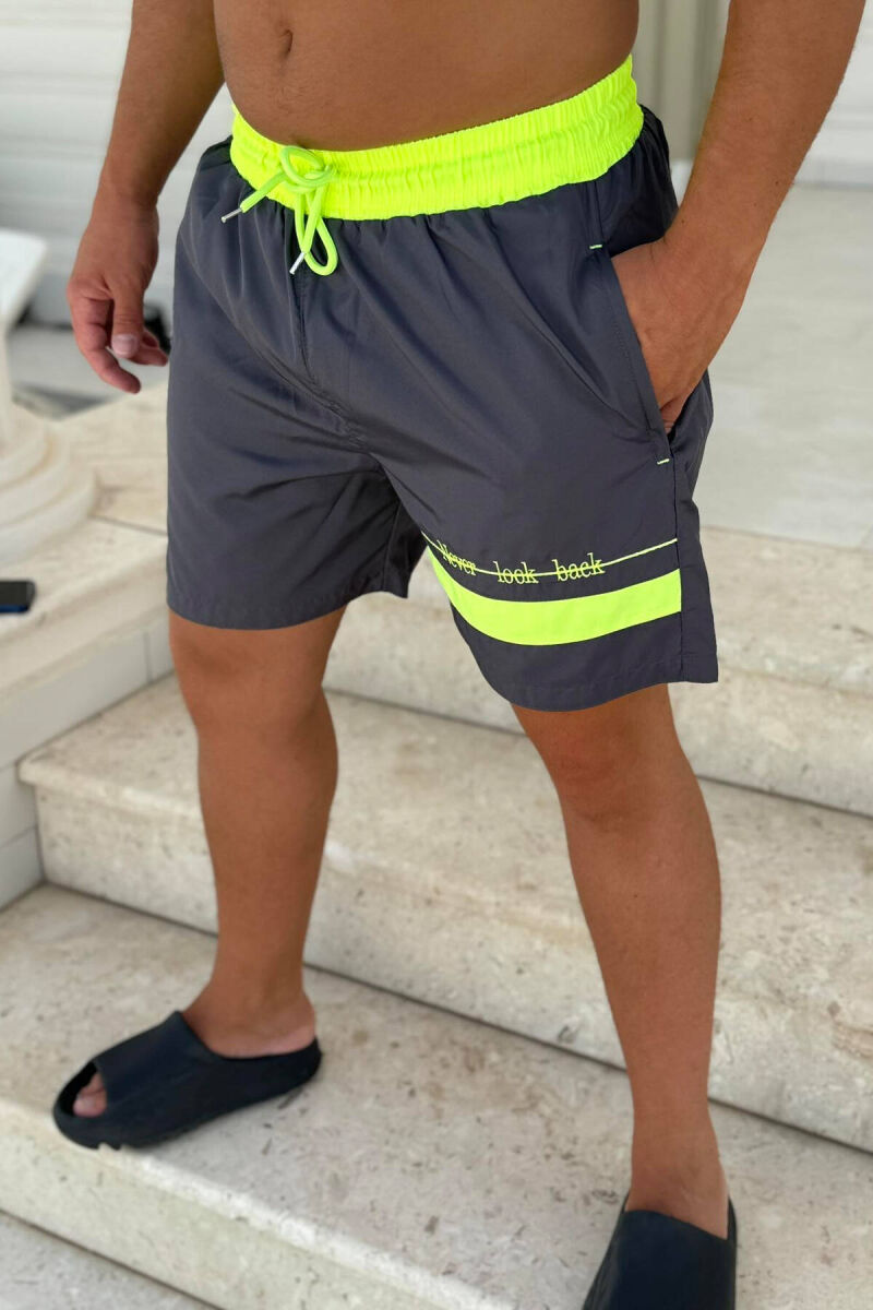 ONE COLOR MAN SWIM WEAR GREY/GRI - 2