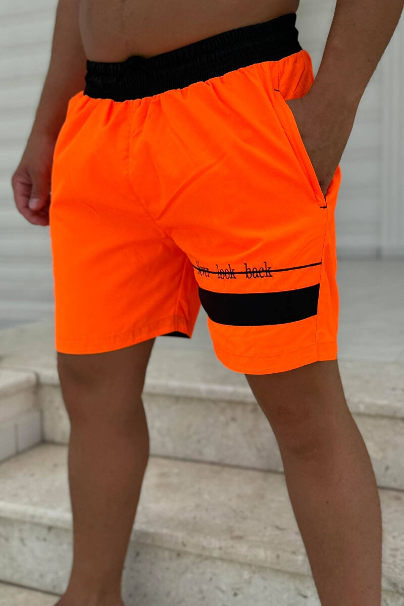 ONE COLOR MAN SWIM WEAR ORANGE/PORTOKALLI - 1