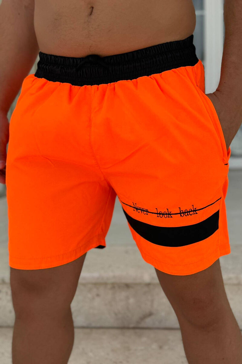 ONE COLOR MAN SWIM WEAR ORANGE/PORTOKALLI - 3