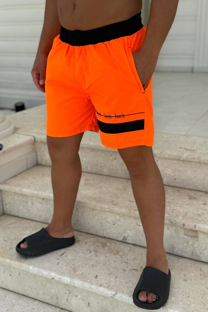 ONE COLOR MAN SWIM WEAR ORANGE/PORTOKALLI - 4