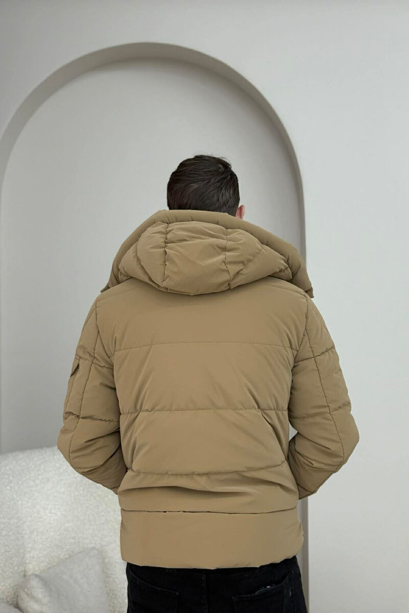 ONE COLOR MEN PUFFER JACKET BROWN/KAFE - 6