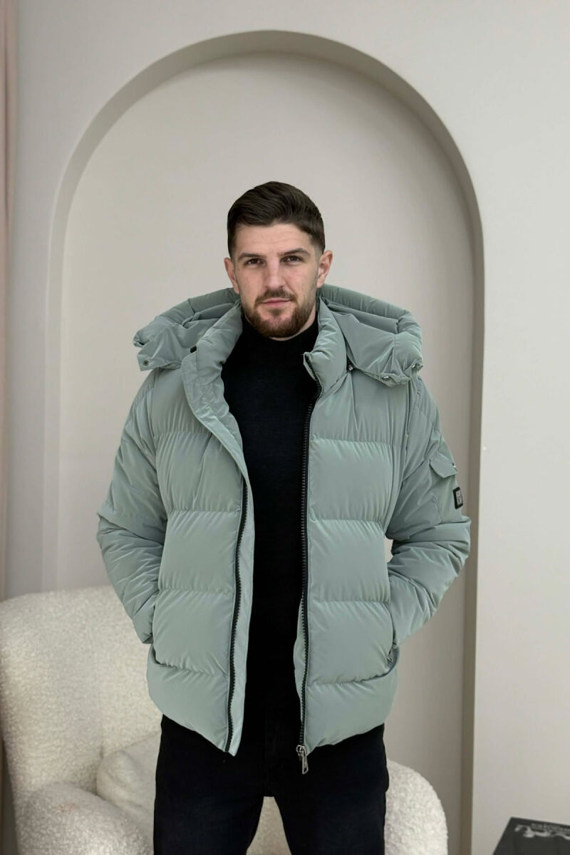 ONE COLOR MEN PUFFER JACKET MINT/MENTE - 6