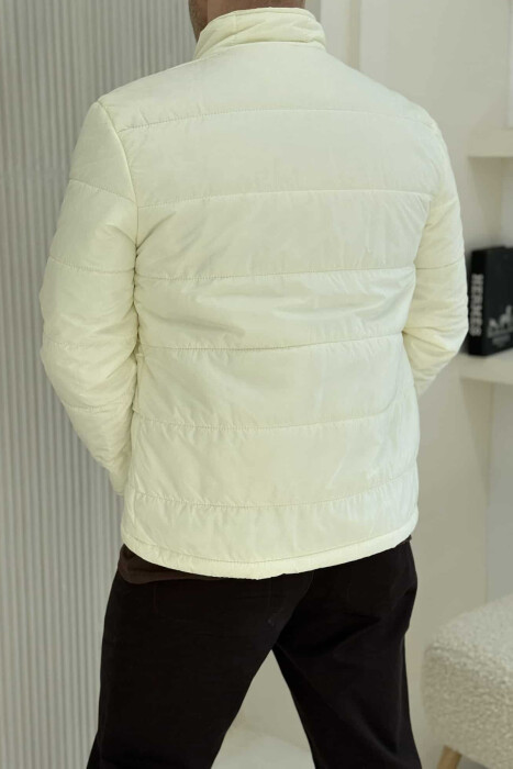 ONE COLOR MEN PUFFER JACKET CREAM/KREM - 6