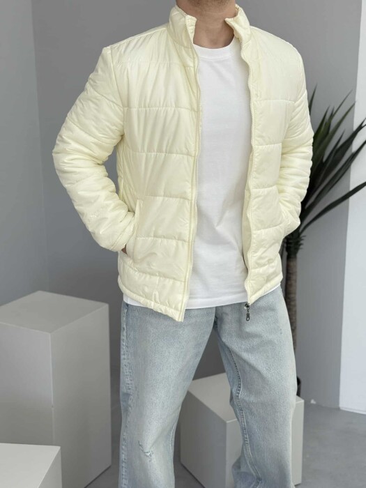 ONE COLOR MEN PUFFER JACKET CREAM/KREM - 9