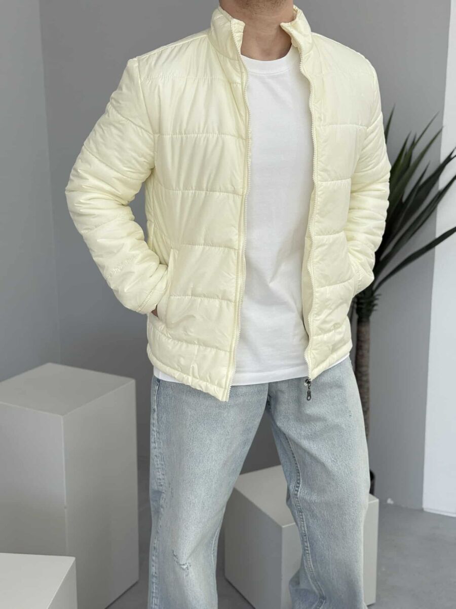 ONE COLOR MEN PUFFER JACKET CREAM/KREM - 9