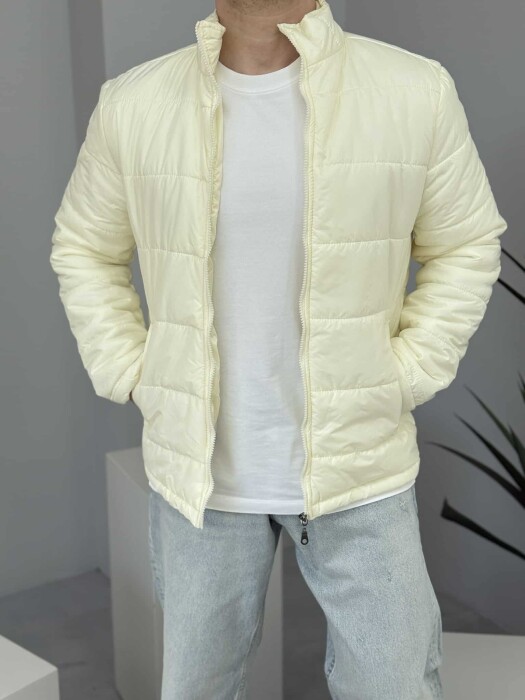 ONE COLOR MEN PUFFER JACKET CREAM/KREM - 11