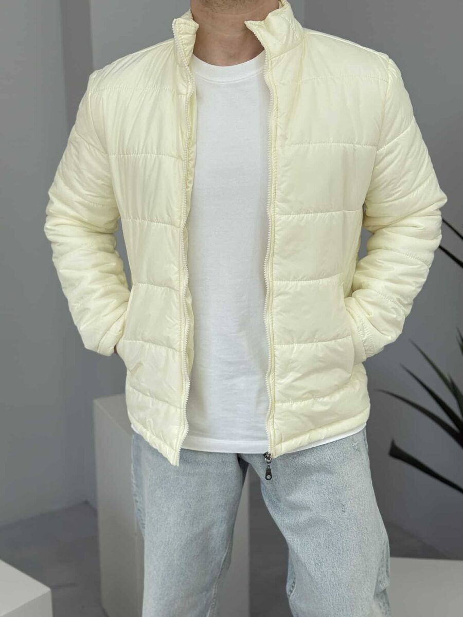 ONE COLOR MEN PUFFER JACKET CREAM/KREM - 11