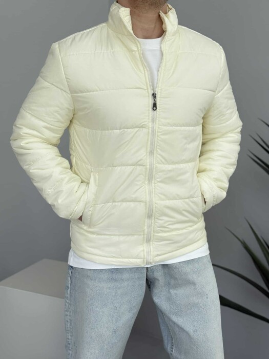 ONE COLOR MEN PUFFER JACKET CREAM/KREM - 13