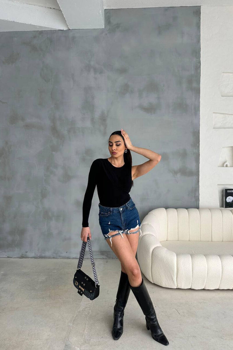 ONE COLOR ONE ARM WOMAN BODY BLACK/ E ZEZE - 9