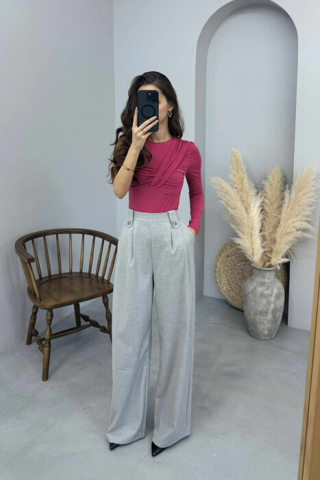 ONE COLOR ONE ARM WOMAN BODY FUCHSIA/CIKLAMI 