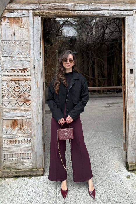 ONE COLOR POCKETS WOMEN JACKET BLACK/ E ZEZE - 4