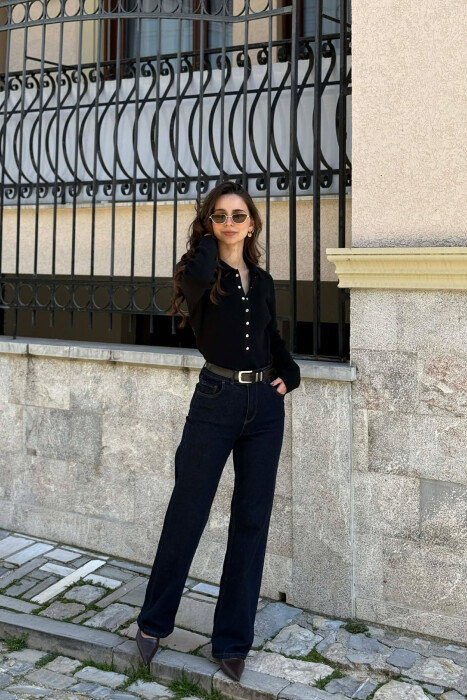 TRIKO NJE NGJYRESHE ME JAKE POLO PER FEMRA NE NGJYRE TE ZEZE - KLAUDIO FASHION