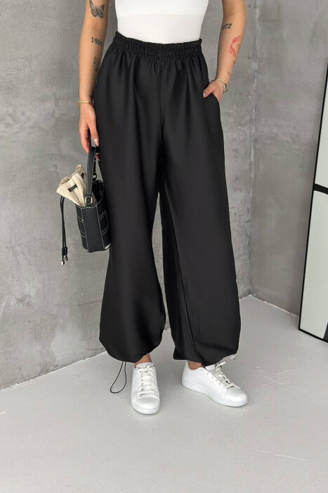 PANTALLONA ME SHKELQIM PER FEMRA NE NGJYRE TE ZEZE - KLAUDIO FASHION