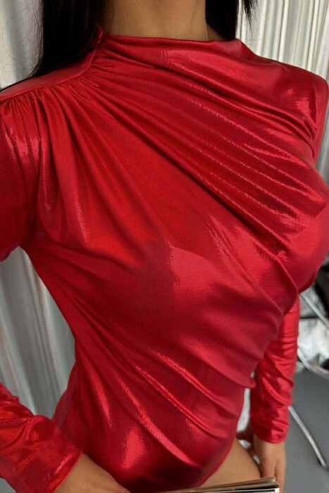 ONE COLOR SHINY WOMAN BODY RED/E KUQE - 2