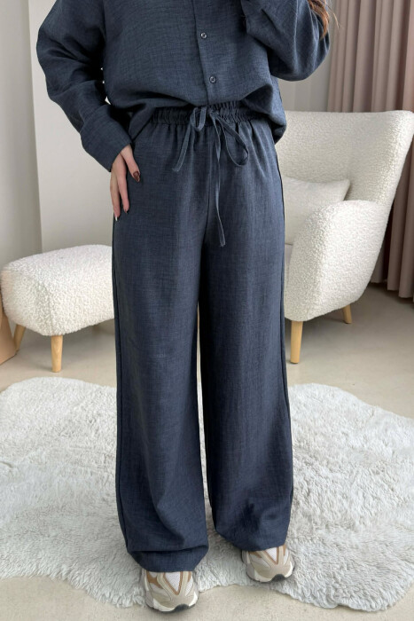 ONE COLOR SHIRT+ TROUSERS WOMEN SET LIGHTBLUE/BZ - 4