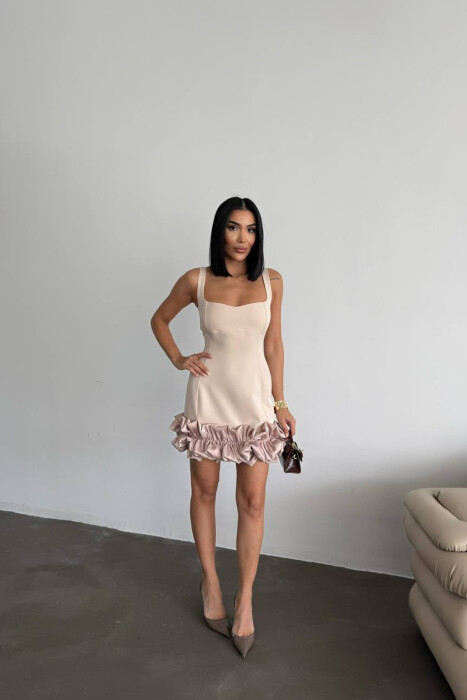 ONE COLOR SHORT WOMAN DRESS BLACK/ E ZEZE - 4