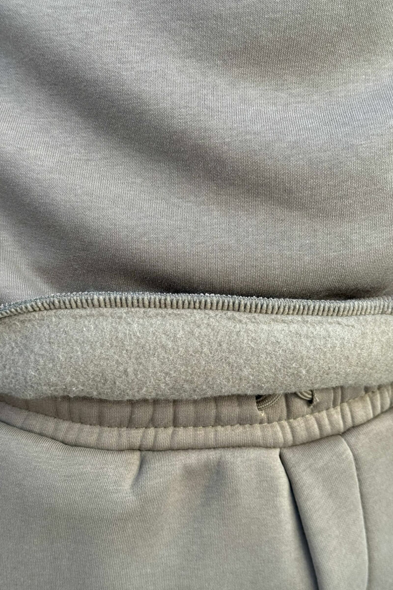 ONE COLOR SIMPLE BLOUSE+JOGGERS MEN SET OLIVE/ULLI - 3