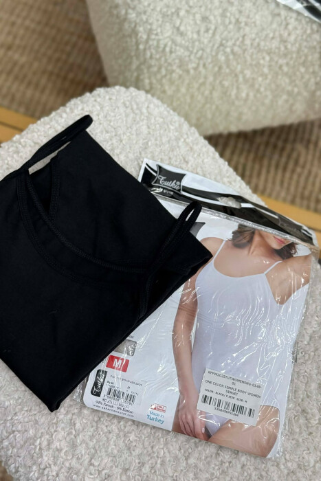 ONE COLOR SIMPLE BODY WOMEN SINGET BLACK/ E ZEZE - 1