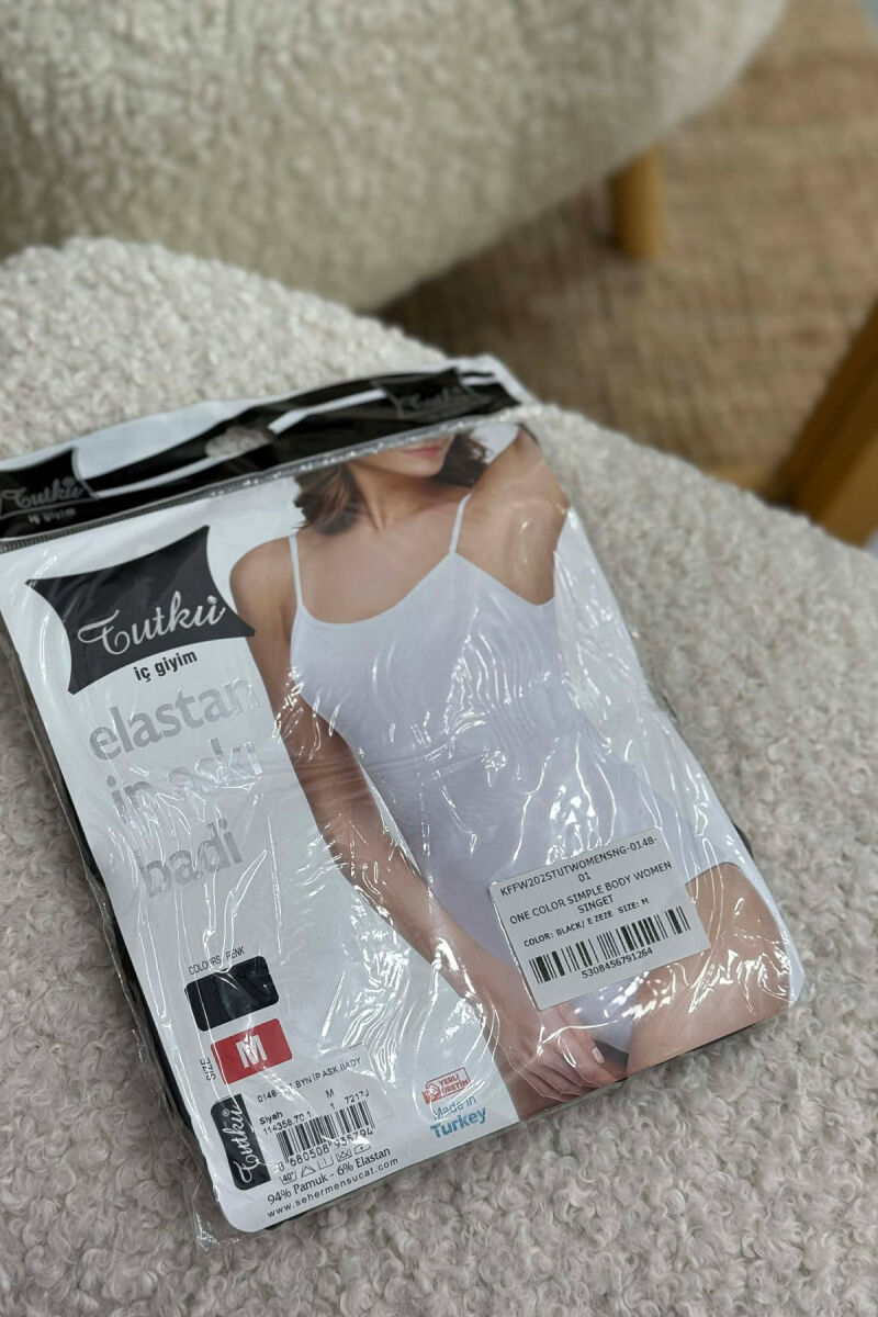 ONE COLOR SIMPLE BODY WOMEN SINGET BLACK/ E ZEZE - 2