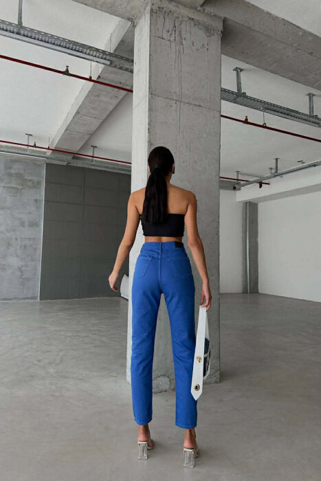 ONE COLOR SIMPLE DENIM WOMEN JEANS BLUE/BLU - 7