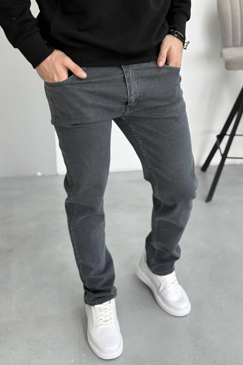 ONE COLOR SIMPLE ELASTIC MEN JEANS GREY/GRI - 4