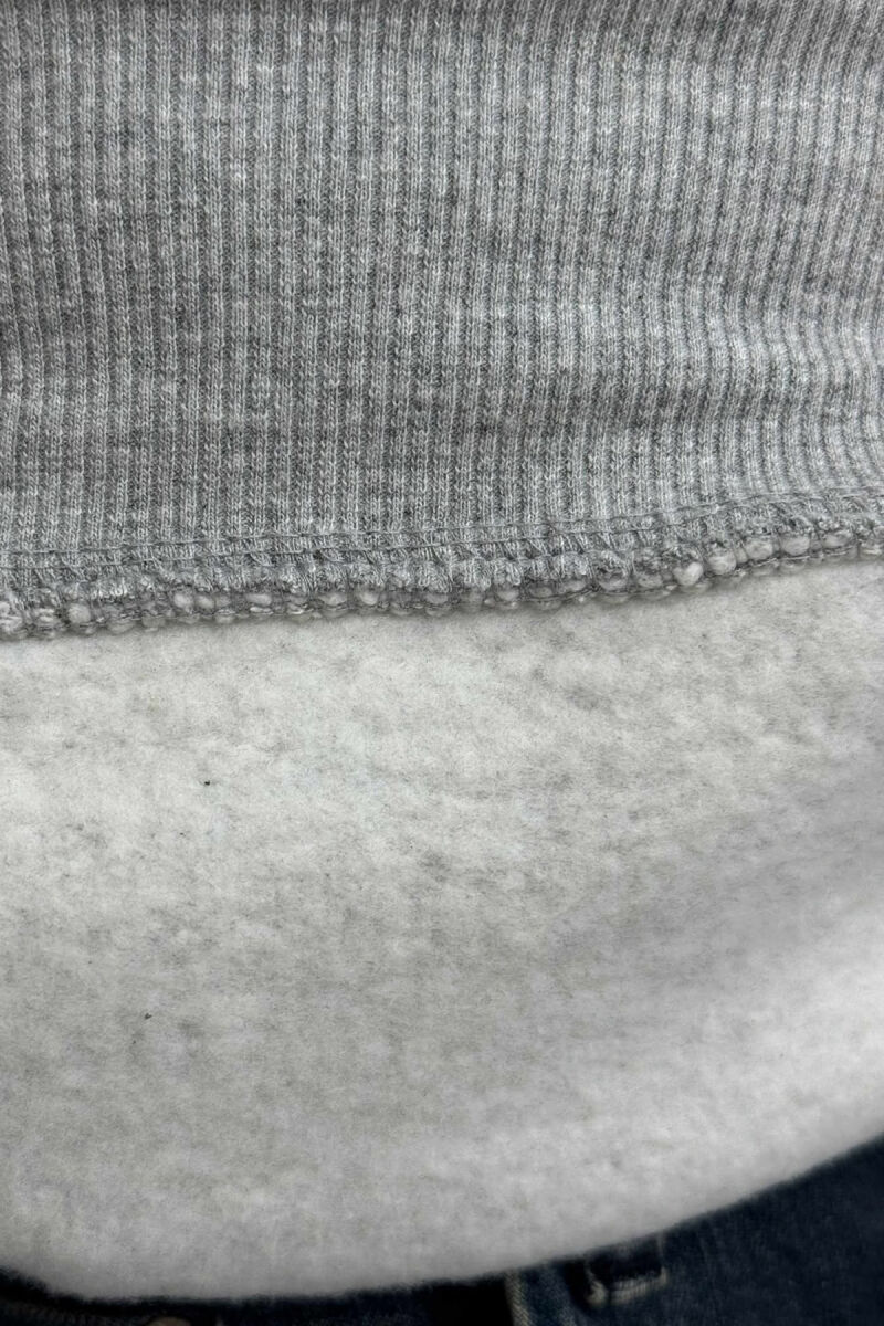 ONE COLOR SIMPLE FLUFFY MEN HOODIE LIGHT GREY/GZ - 4