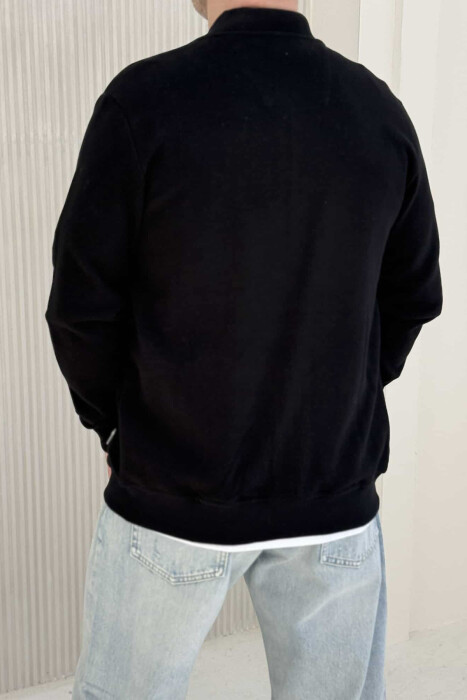 ONE COLOR SIMPLE MEN JACKET BLACK/ E ZEZE - 5