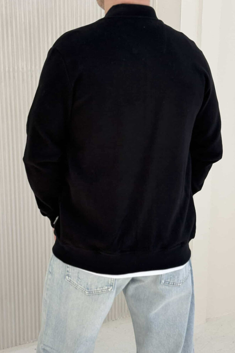 ONE COLOR SIMPLE MEN JACKET BLACK/ E ZEZE - 5