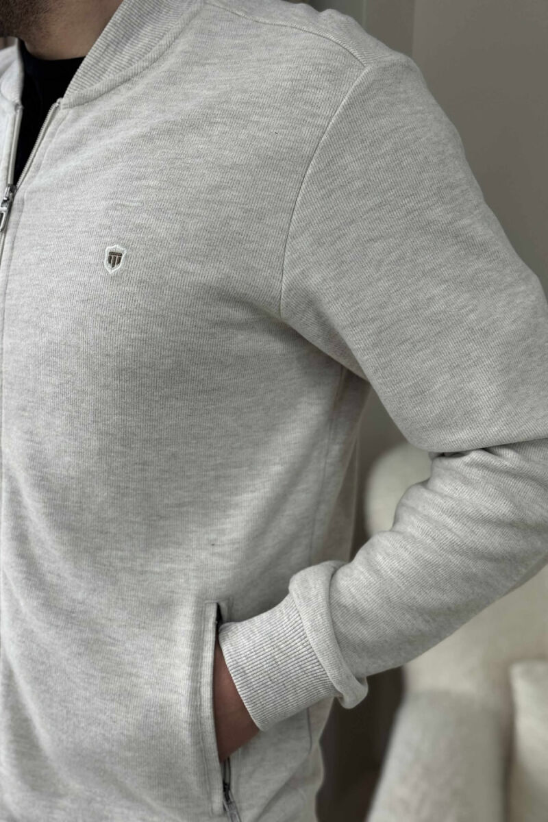 ONE COLOR SIMPLE MEN JACKET CREAM/KREM - 3