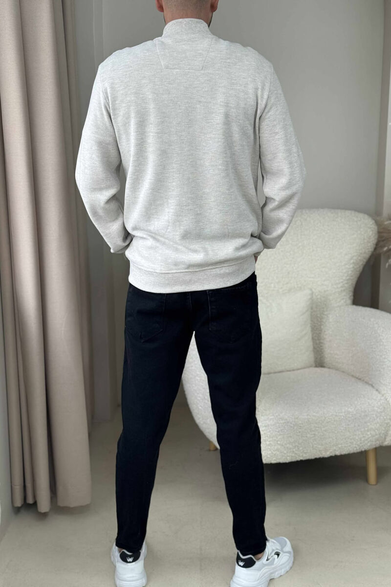 ONE COLOR SIMPLE MEN JACKET CREAM/KREM - 4