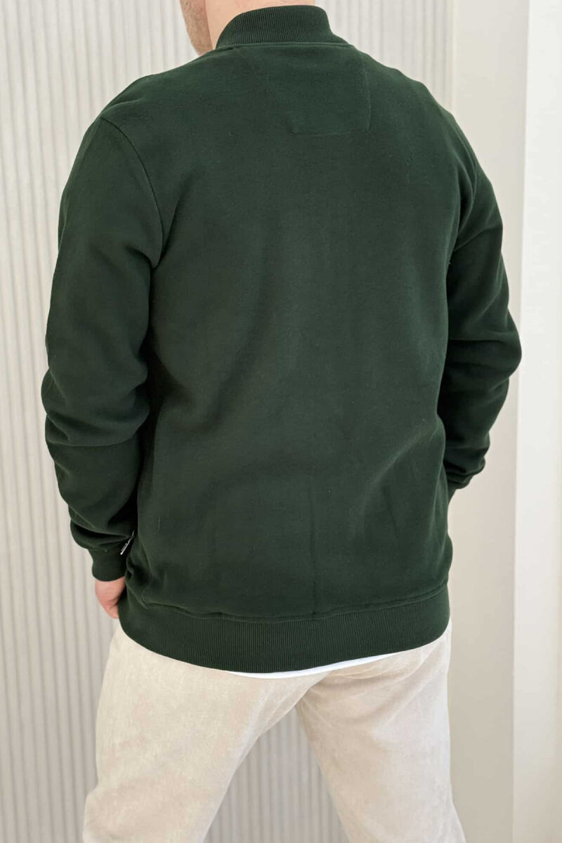 ONE COLOR SIMPLE MEN JACKET GREEN/JESHILE - 2