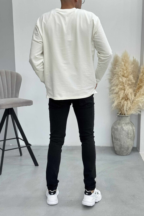 ONE COLOR SIMPLE MEN JEANS BLACK/ E ZEZE - 4