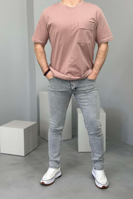 ONE COLOR SIMPLE MEN JEANS LIGHT GREY/GZ - 1