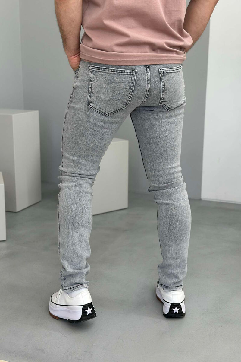 ONE COLOR SIMPLE MEN JEANS LIGHT GREY/GZ - 4