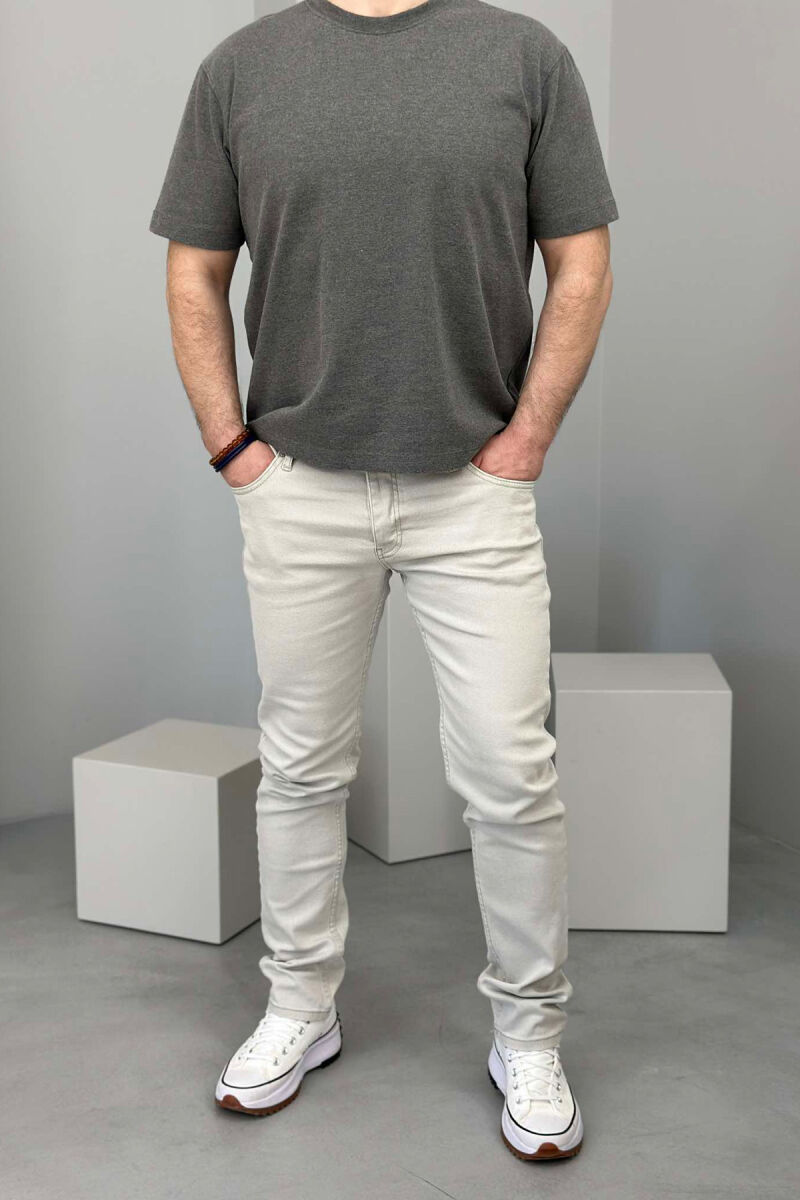 ONE COLOR SIMPLE MEN JEANS LIGHT GREY/GZ - 1