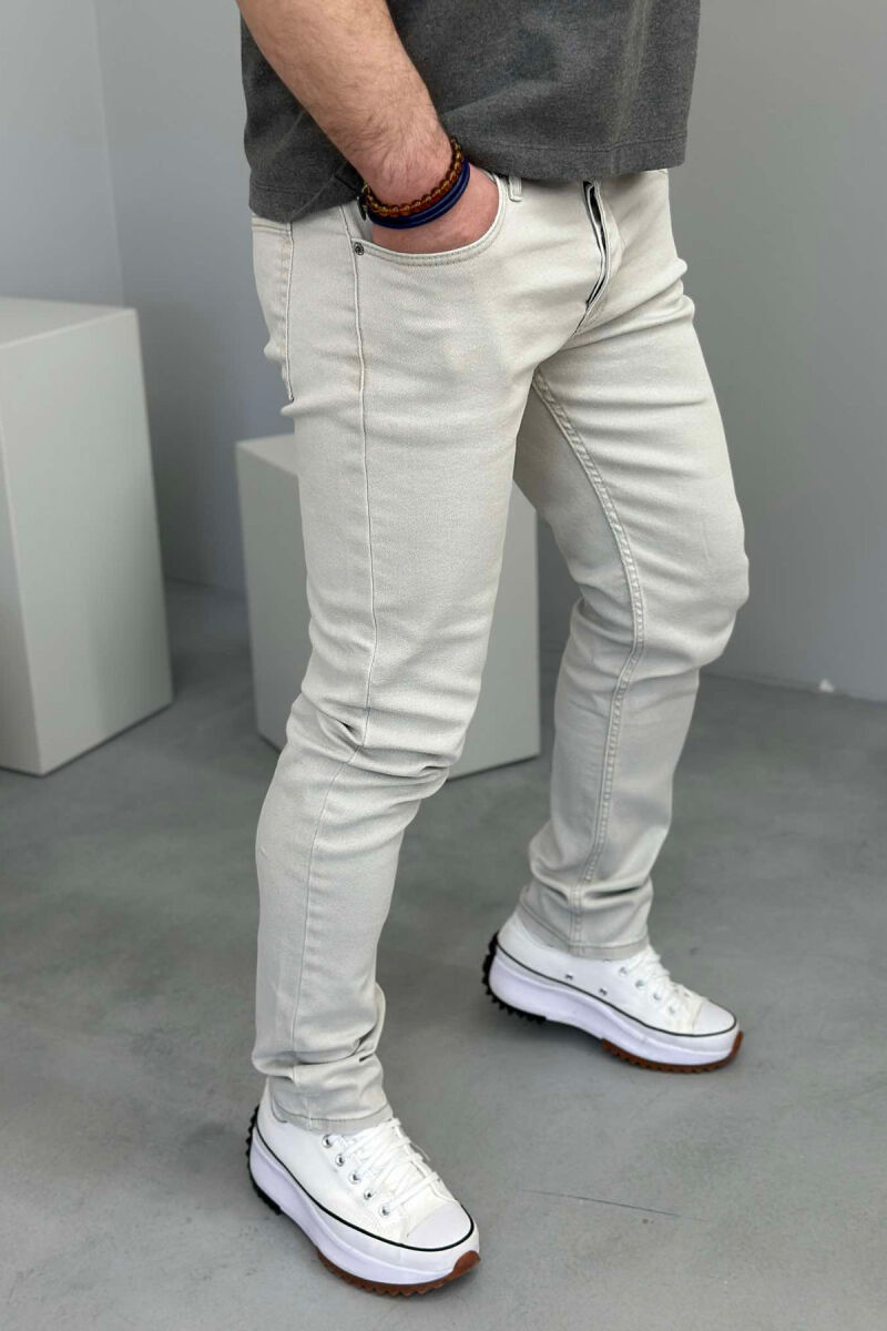 ONE COLOR SIMPLE MEN JEANS LIGHT GREY/GZ - 3