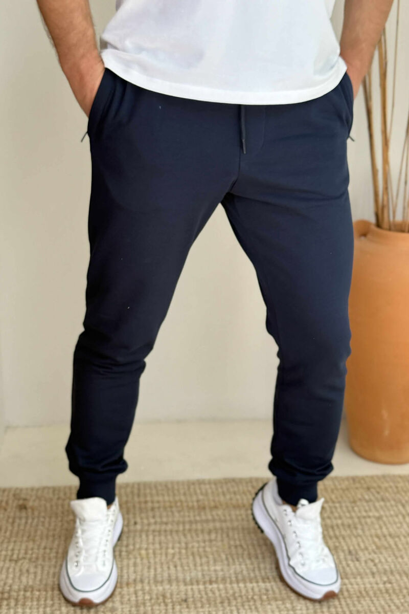 ONE COLOR SIMPLE MEN JOGGERS BLUE/BLU - 3