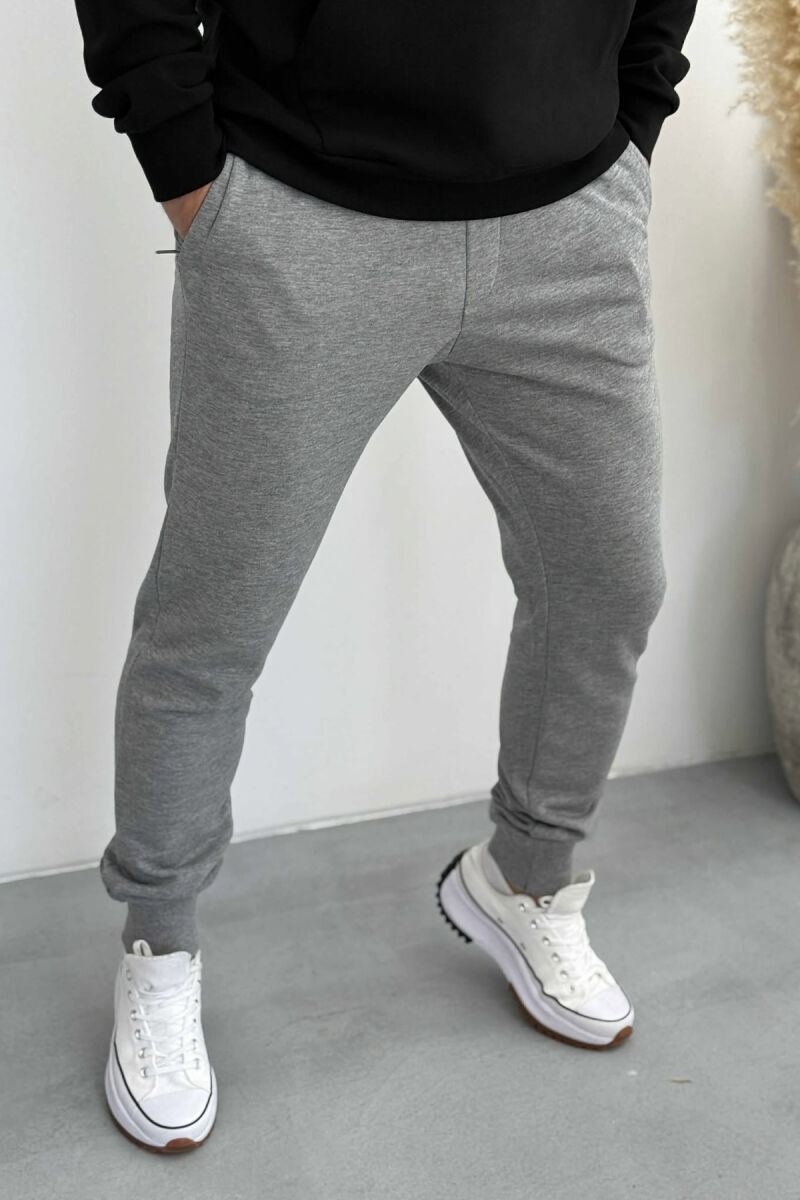 ONE COLOR SIMPLE MEN JOGGERS GREY/GRI - 4