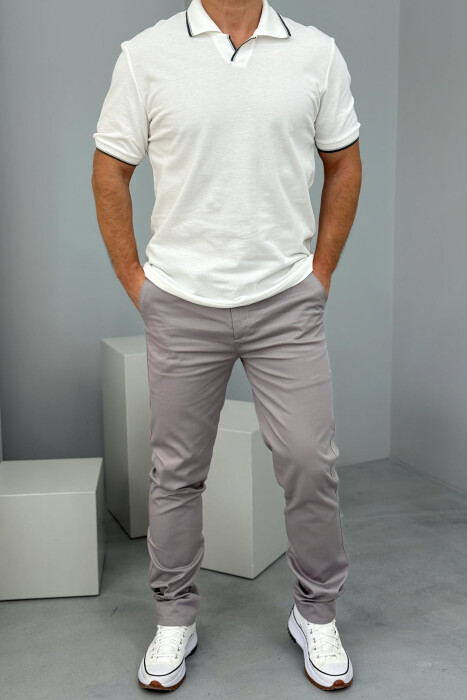 ONE COLOR SIMPLE MEN PANTS GREY/GRI 