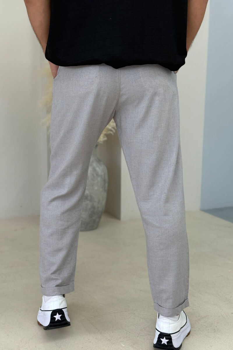 ONE COLOR SIMPLE MEN PANTS LIGHT GREY/GZ - 2